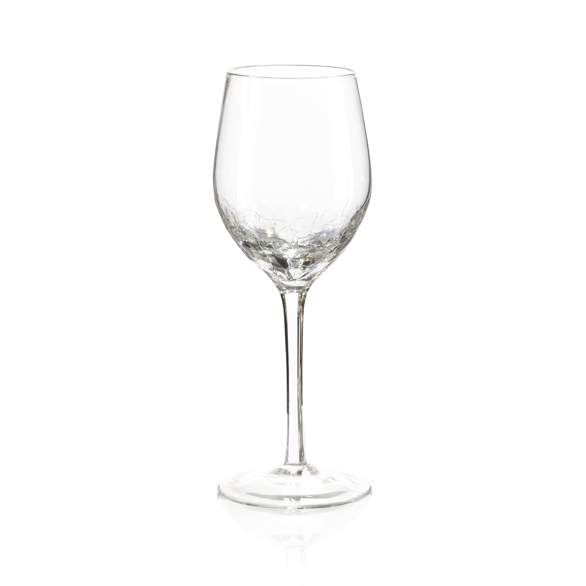 Crackle Clear White Wine Glass, Pier 1 Imports